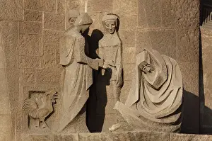 Denying: Peter denying Jesus, with the Cock of the denial