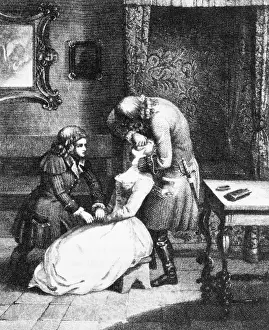 1700: Peter the Great extracting a tooth, around 1700