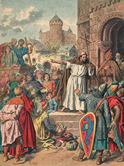 1100s: Peter The Hermit Preaching to The French to Join
