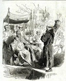1853: Peter the Hermit, preaching before the Pope