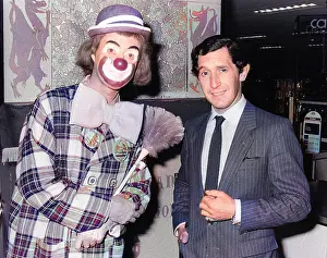 Lookalike: Peter Hugo with a clown