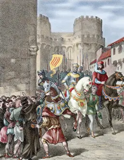 Valencia: Peter IV (1319-1387), called the Ceremonious. Entry of Pedro