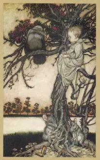 Arthur Rackham: PETER PAN & SOLOMON CAW
