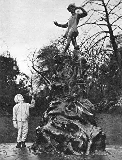 Frampton: Peter Pan statue without his pipe