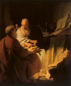 1628: Peter and Paul in Conversation, by Rembrandt