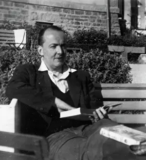 Thorneycroft: Peter Thorneycroft reading a book, Wales