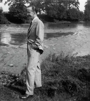 Thorneycroft: Peter Thorneycroft standing by a lake