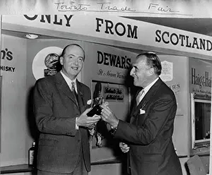 Promoting: Peter Thorneycroft at a trade fair, Toronto, Canada