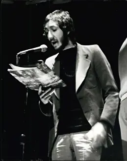Todays: Peter Townshend of The Who pop group in rehearsal