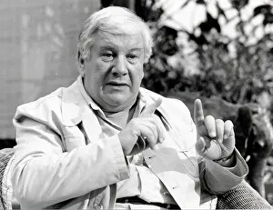 Ancestry: Peter Ustinov, British-born actor, TV studio in Hamburg