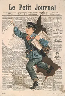 Newsboy: PETIT JOURNAL TRADE CARD