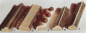 Truffles: Petite Dessert Pastries Before Cutting