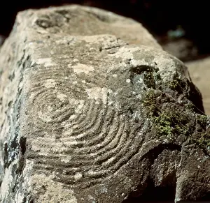 Petroglyph: Petroglyph with geometric motifs