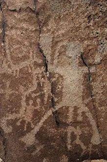 Pictogram: Petroglyph National Monument. Petroglyphs. New Mexico. USA