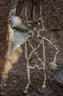 Pictogram: Petroglyph National Monument. Petroglyphs. New Mexico. USA