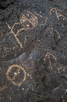 Pictogram: Petroglyph National Monument. Petroglyphs. New Mexico. USA