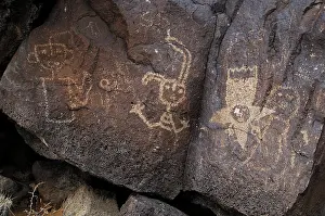 Pictogram: Petroglyph National Monument. Petroglyphs. New Mexico. USA