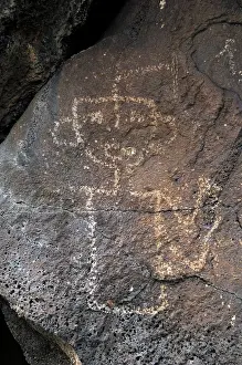 Pictogram: Petroglyph National Monument. Petroglyphs. New Mexico. USA
