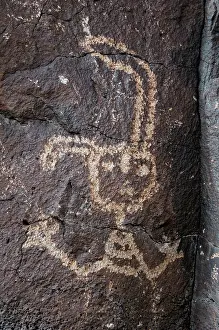 Pictogram: Petroglyph National Monument. Petroglyphs. New Mexico. USA