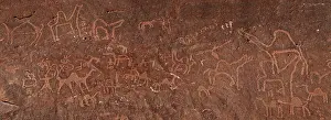 Nabataean: Petroglyphs, Wadi Rum, Jordan