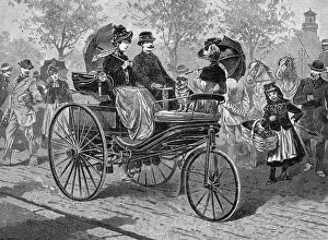 Leipzig: Petrol-driven car by Benz & Co. capable of 16