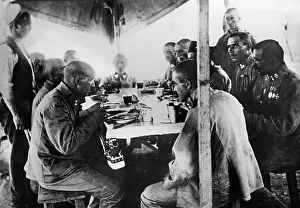 Petty: Petty officers mess in Turkey, 1916
