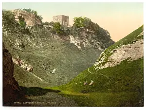 Castleton: Peveril Castle, Castleton, Derbyshire, England