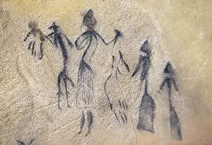 Mesolithic: Phalic dance of type stylized-naturalistic. Mesolithic