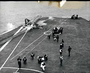 Bounce: Phantom jet taking off from the Ark Royal