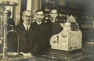 Pharmacies: Pharmacy: three pharmacists next to their