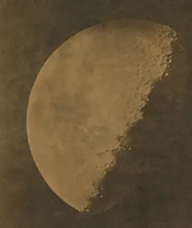 Telescopic: Phase of the Moon in a March 1851 photograph