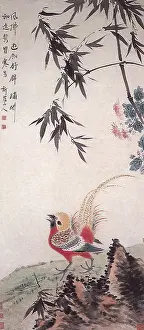 Brightly: Pheasant and Bamboo