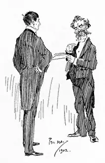 Baggy: Phil May receives a caricature request - duly granted!