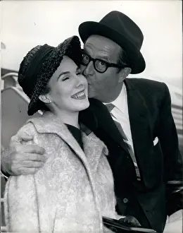 Silvers: Phil Silvers, American comedian, and wife Evelyn, London