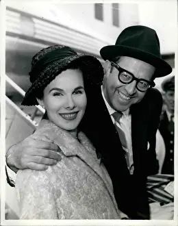 Silvers: Phil Silvers, American comedian, and wife Evelyn, London
