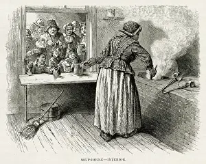 Kitchens: Philadelphia soup kitchen 1875