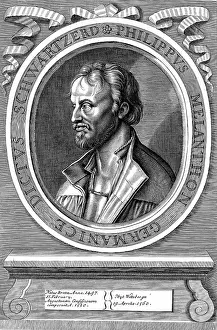 Durer: Philip Melancthon (Schwarzerd) 1497-1560, German