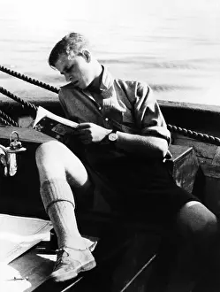 Schoolboy: Philip on a school boat, ca. 1934