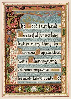 Careful: Philippians IV:5-6