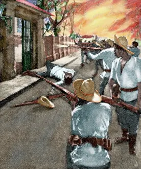 Philippines: Philippine War of Independence. Manila. Insurgent attack on