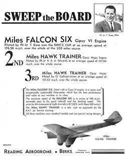 Powis: Phillips & Powis - Miles Falcon Six. Part Advert
