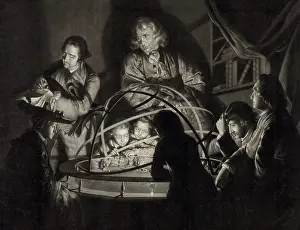 Orrery: A philosopher giving a lecture on the Orrery, after Joseph W