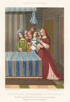 Boethius: Philosophy presenting the seven liberal arts to Boethius