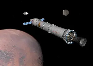 Satellites: The Phobos mission rocket prepares for approach to the ?
