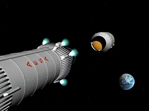 Capsule: Phobos mission rocket releases spent propellant stage
