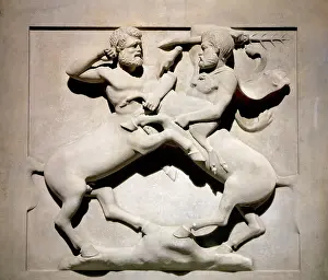 Centaur: Phoenician. Lycian Sarcophagus. 5th BC. Batlle of centaurs