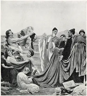 Cloths: Phoenicians trading with Early Britons