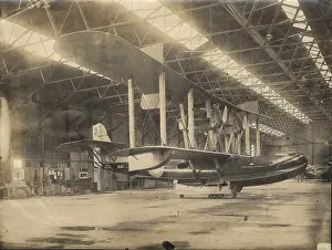 Brough: Phoenix P5 Cork MkII N87 inside the hangar at Brough