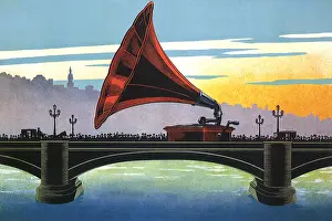 Phonograph: Phonograph on Bridge