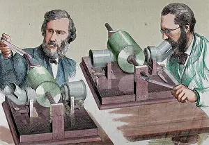 Edison: Phonograph by Thomas Alva Edison (1847-1931)